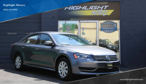 2013 Volkswagen Passat for sale at Highlight Motors in Linden NJ