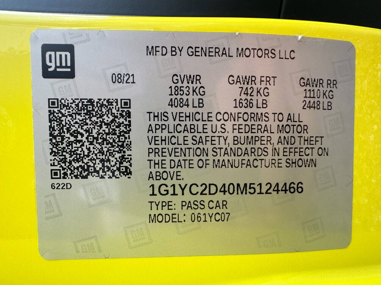 2021 Chevrolet Corvette  - $86,900