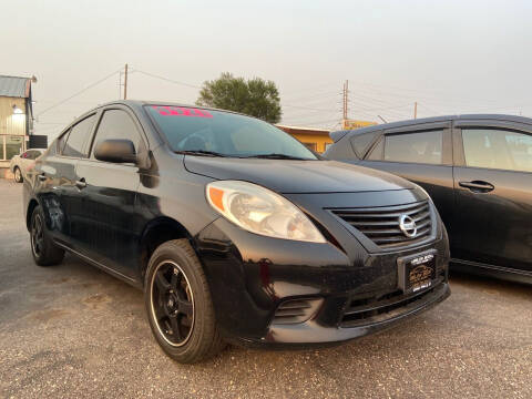 2013 Nissan Versa for sale at BELOW BOOK AUTO SALES in Idaho Falls ID