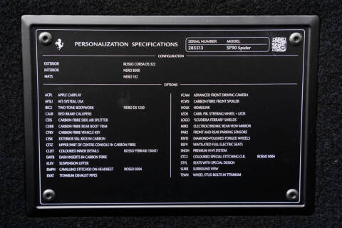 2022 Ferrari SF90 Spider