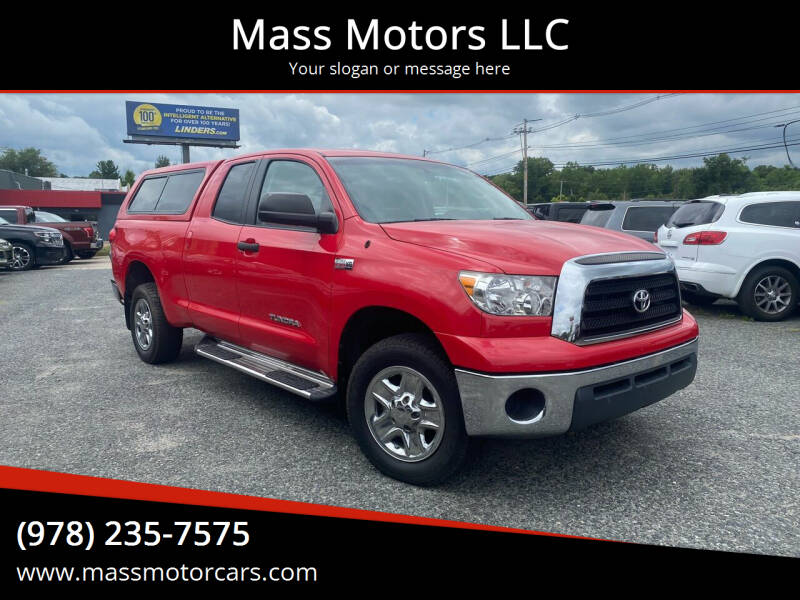 2009 Toyota Tundra for sale at Mass Motors LLC in Worcester MA