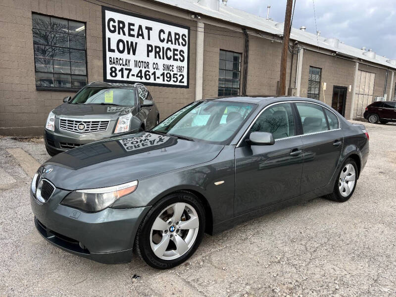 2007 BMW 5 Series for sale at BARCLAY MOTOR COMPANY in Arlington TX