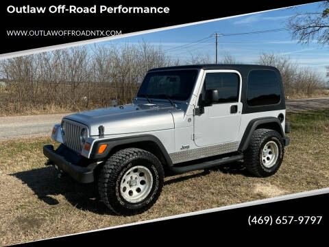 Jeep Wrangler For Sale in Sherman, TX - Outlaw Off-Road Performance