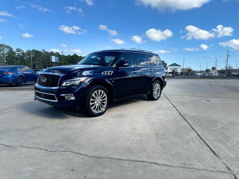2015 Infiniti QX80 for sale at WHOLESALE AUTO GROUP in Mobile AL