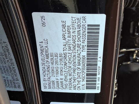 2025 Honda Accord Hybrid Sport