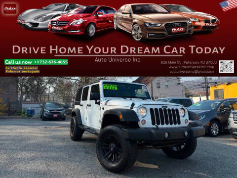 2015 Jeep Wrangler Unlimited for sale at Auto Universe Inc in Paterson NJ