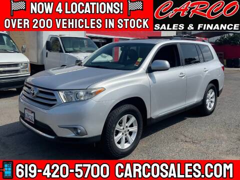 2012 Toyota Highlander for sale at CARCO OF POWAY in Poway CA