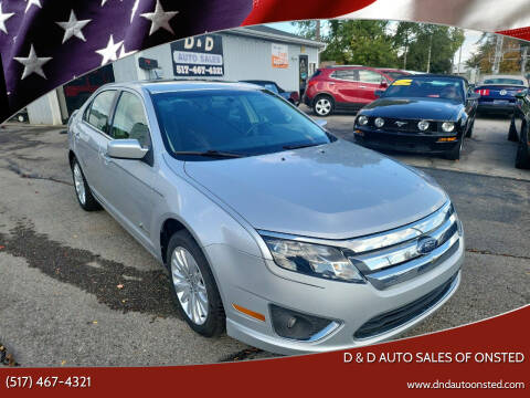 2010 Ford Fusion Hybrid for sale at D & D Auto Sales Of Onsted in Onsted MI