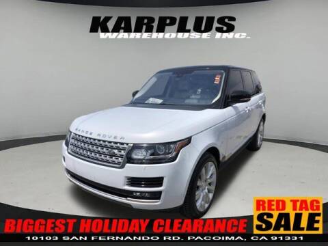 2016 Land Rover Range Rover for sale at Karplus Warehouse in Pacoima CA