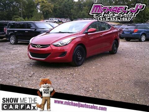 2013 Hyundai Elantra for sale at MICHAEL J'S AUTO SALES in Cleves OH
