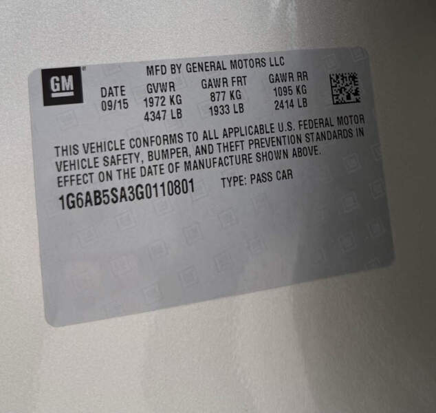 2016 Cadillac ATS 2.5L Luxury Collection