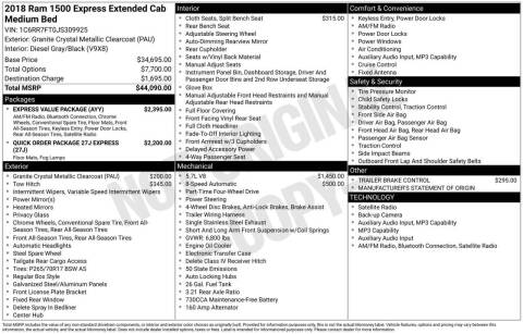 2018 RAM 1500 Express