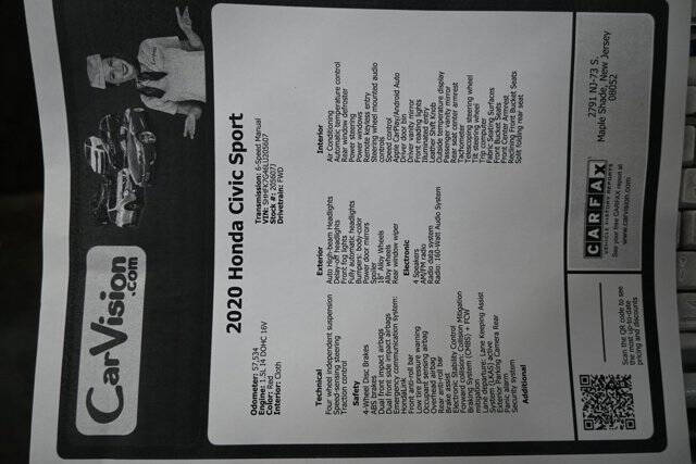 2020 Honda Civic Sport