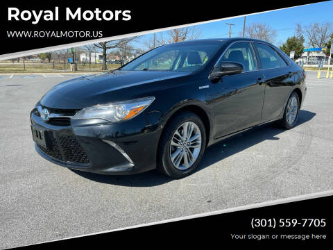 2015 Toyota Camry Hybrid for sale at Royal Motors in Hyattsville MD