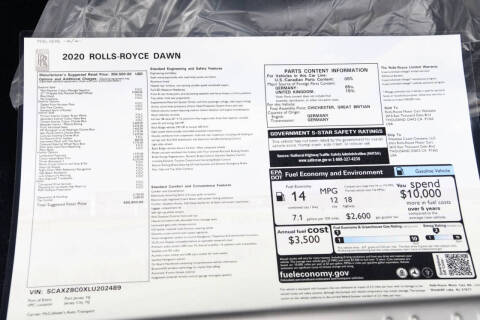 2020 Rolls-Royce Dawn