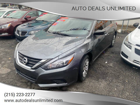2016 Nissan Altima for sale at AUTO DEALS UNLIMITED in Philadelphia PA