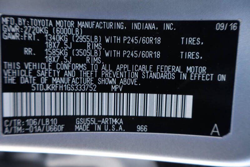 2016 Toyota Highlander XLE