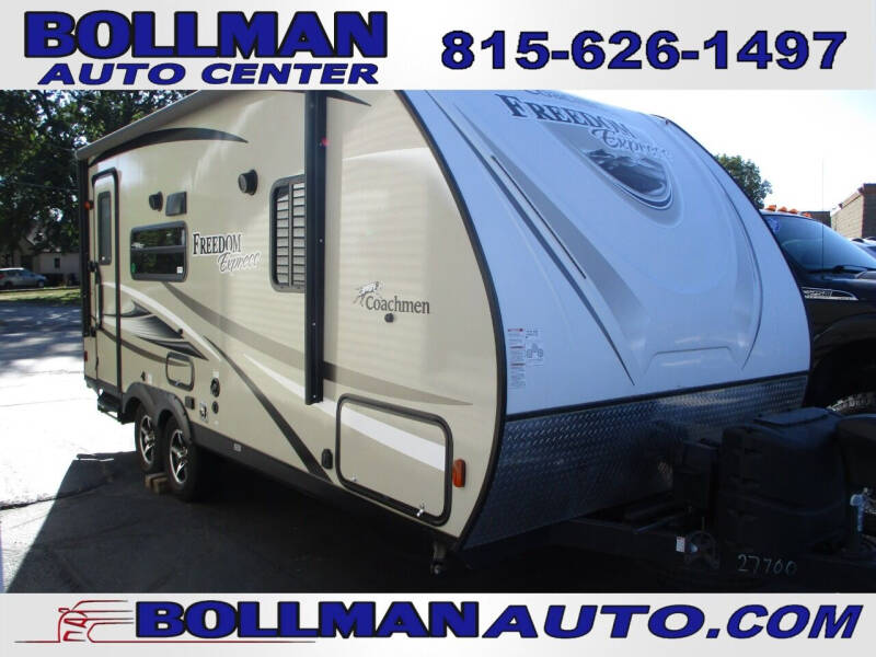 2017 Coachmen Freedom Express 192RBS for sale at Bollman Auto Center in Rock Falls IL