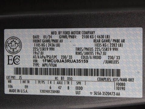 2024 Ford Escape Platinum