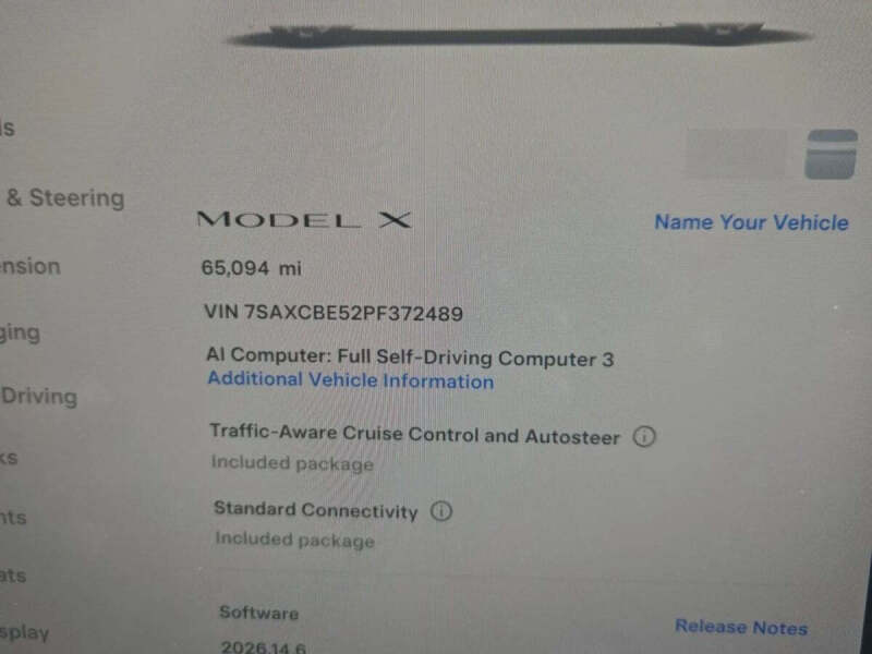 2023 Tesla Model X Standard Range