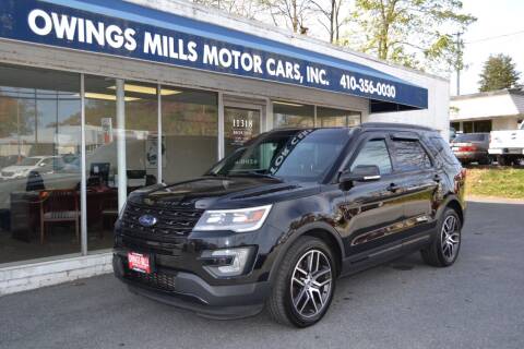 2017 Ford Explorer for sale at Owings Mills Motor Cars in Owings Mills MD