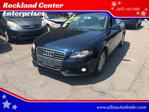 2011 Audi A4 for sale at Rockland Center Enterprises in Boston MA