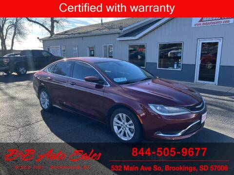 2016 Chrysler 200 for sale at B & B Auto Sales in Brookings SD