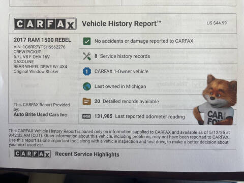 2017 RAM 1500 Rebel