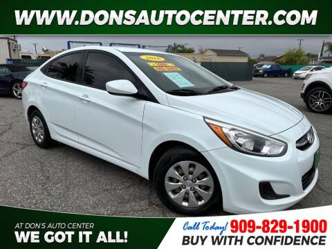 2016 Hyundai Accent for sale at Dons Auto Center in Fontana CA