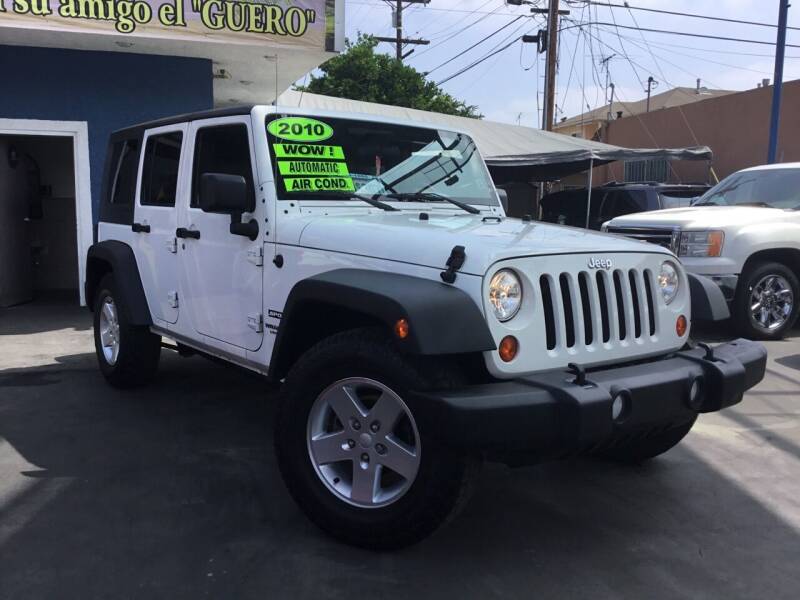 2010 Jeep Wrangler Unlimited for sale at 2955 FIRESTONE BLVD in South Gate CA