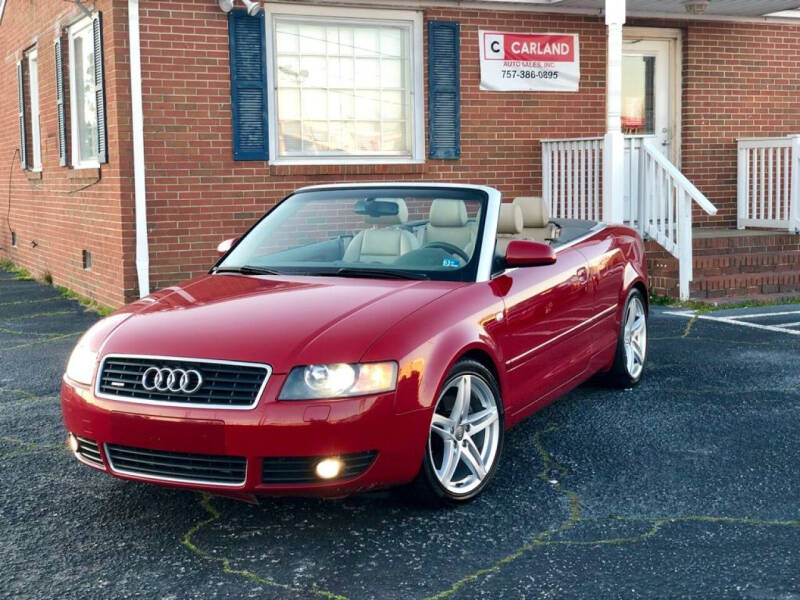 2005 Audi A4 for sale at Carland Auto Sales INC. in Portsmouth VA