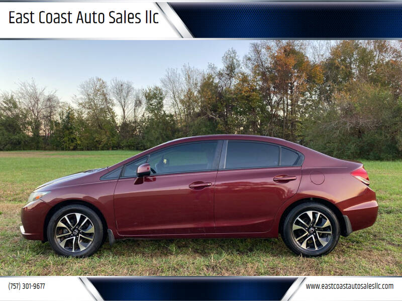 2013 Honda Civic for sale at East Coast Auto Sales llc in Virginia Beach VA