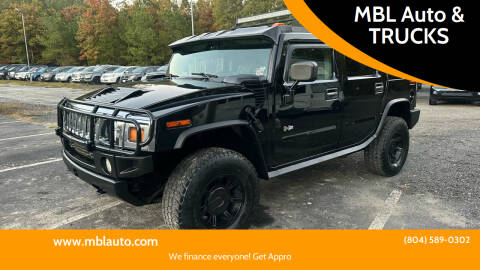 2003 HUMMER H2 for sale at MBL Auto & TRUCKS in Woodford VA