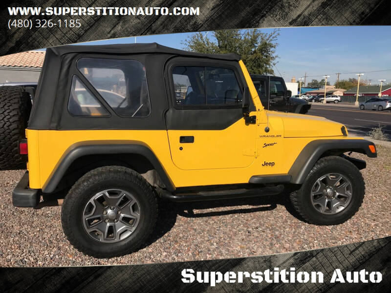 2002 Jeep Wrangler for sale at Superstition Auto in Mesa AZ