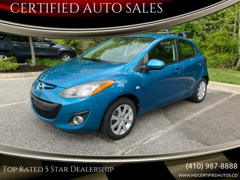 2012 Mazda MAZDA2 for sale at CERTIFIED AUTO SALES in Millersville MD