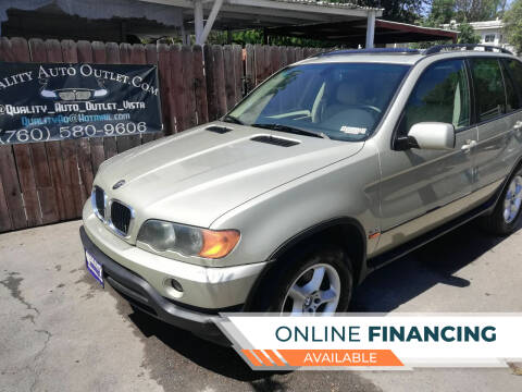 2003 BMW X5 for sale at Quality Auto Outlet in Vista CA