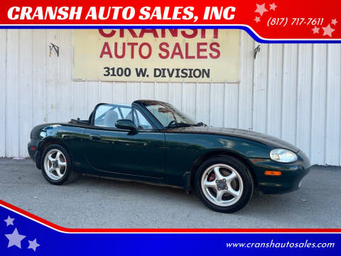 1999 Mazda MX-5 Miata for sale at CRANSH AUTO SALES, INC in Arlington TX