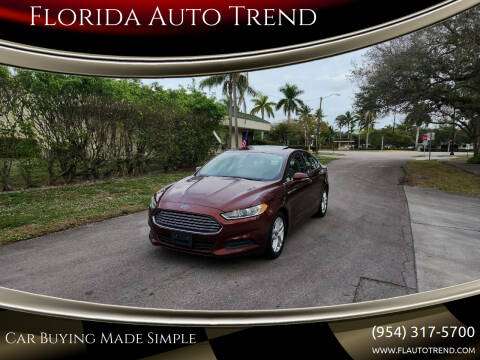 2016 Ford Fusion for sale at Florida Auto Trend in Plantation FL