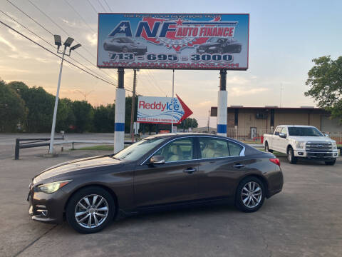2014 Infiniti Q50 for sale at ANF AUTO FINANCE in Houston TX