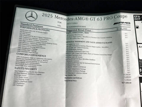 2025 Mercedes-Benz AMG GT 63 PRO