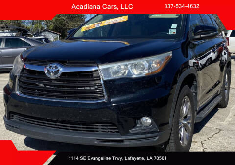 2015 Toyota Highlander for sale at Acadiana Cars in Lafayette LA