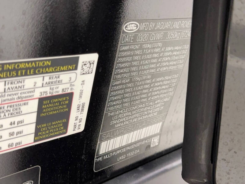 2020 Land Rover Range Rover Sport HSE