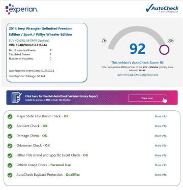 2014 Jeep Wrangler Unlimited Sport