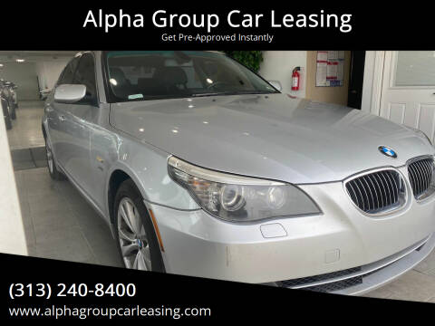 2009 BMW 5 Series for sale at Alpha Group Car Leasing in Redford MI