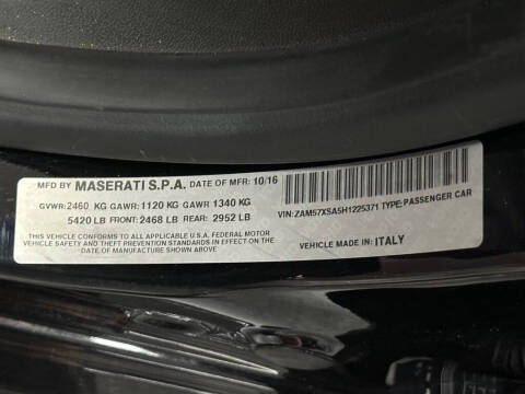 2017 Maserati Ghibli