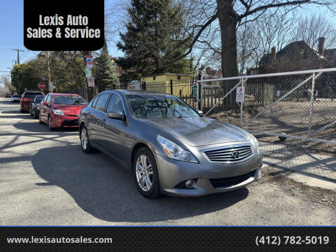 2012 Infiniti G37 Sedan for sale at Lexis Auto Sales & Service in Pittsburgh PA