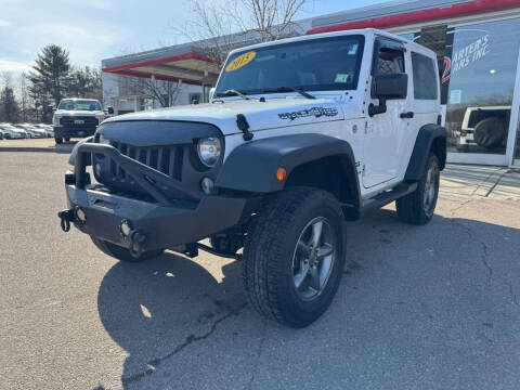 2015 Jeep Wrangler for sale at Carter's Cars in South Burlington VT