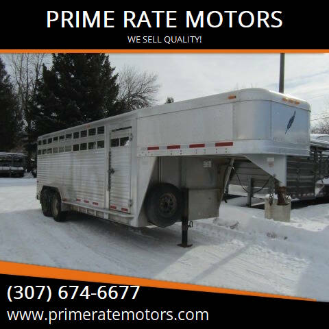 2003 Featherlite Trailer 20FT ALUMINUM STOCK TRAILER for sale at PRIME RATE MOTORS in Sheridan WY