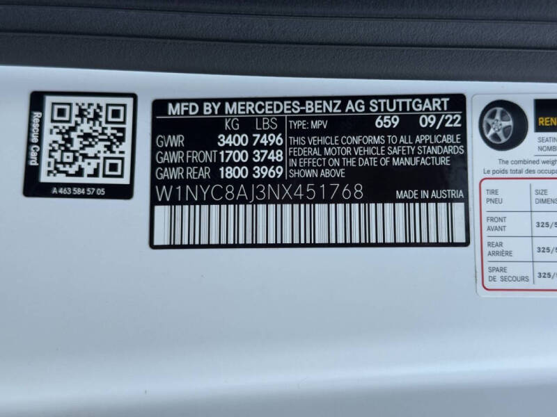 2022 Mercedes-Benz G-Class AMG G 63 4x4 Squared