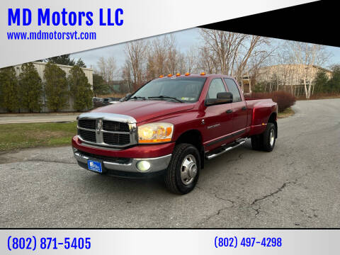 2006 Dodge Ram Pickup 3500 for sale at MD Motors LLC in Williston VT